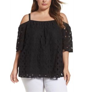 Vince Camuto Cable Lace Off the Shoulder